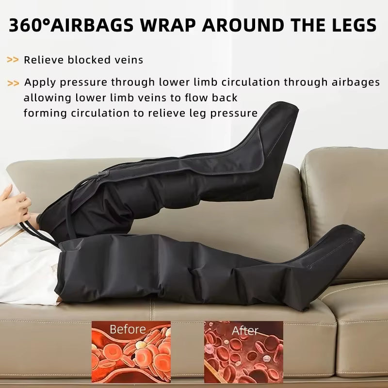 VartiPalm™ Air Compression Leg & Foot Massager – Deep Relaxation & Circulation Boost