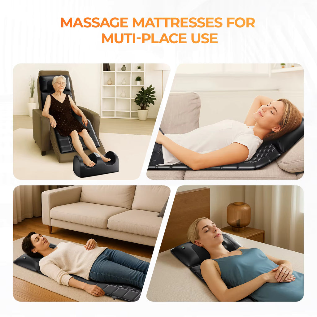 Full Body Heated Massage Mat for Deep Daily Relaxation